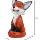 Mulandd YTC Brown and Black Smiling Fox TeeHee Themed Decorative Figurine Statue