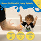 Splashez Mold Free Bath Toys For Kids & Toddlers, Sealed No Hole Baby Bath Toys, Soft Durable Sport Balls Set, Float On Water, No Mold Design For Shower Tub Pool, Infant Babies Ages 0-1-3-6-12-18 Mo
