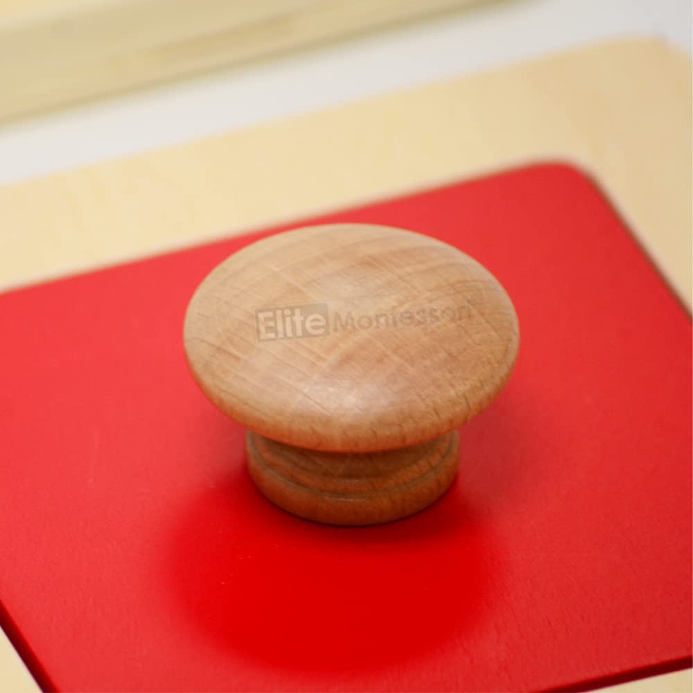 Elite Montessori Thick Single/Multiple Shape Jumbo Knob Puzzles Preschool Toddler Learning Material (Single Shape Puzzles)