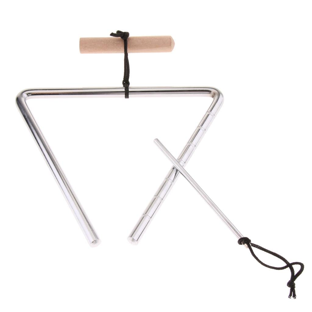 Club Bollywood Musical Triangle&Beater Metal Percussion Instrument Children Kids Toy 9Inch