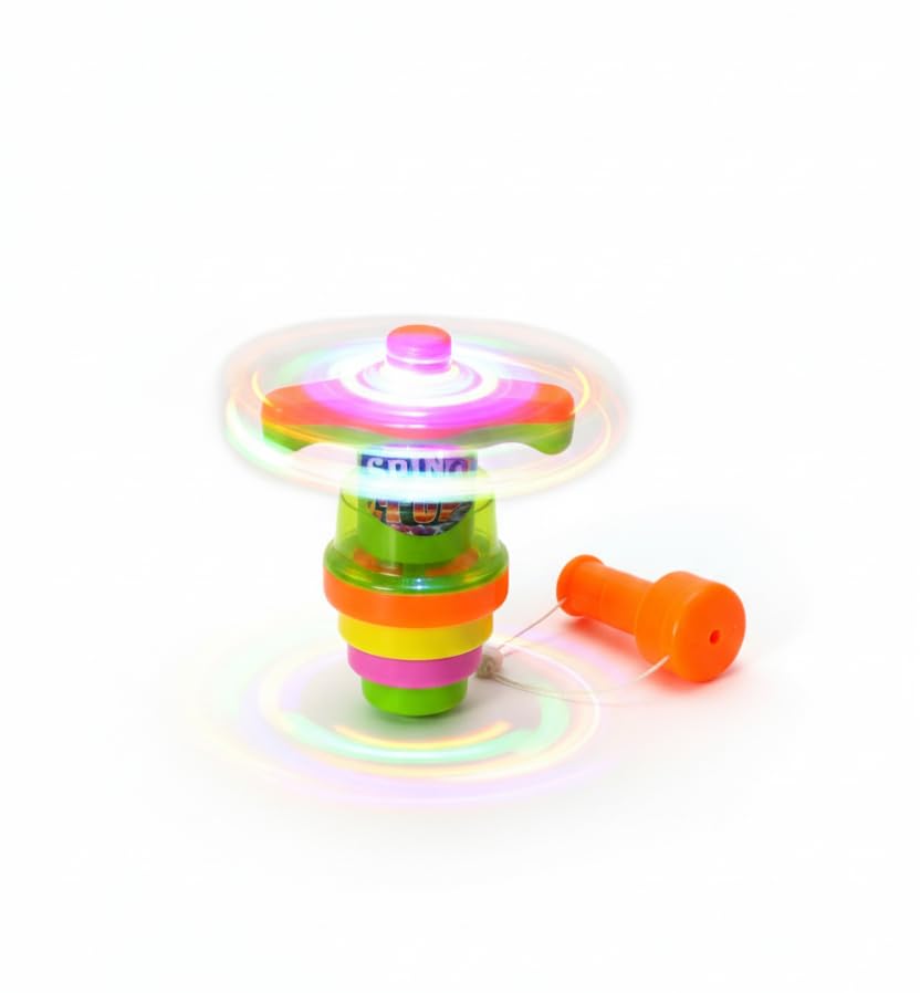 LED Light up Spinning Top Toy