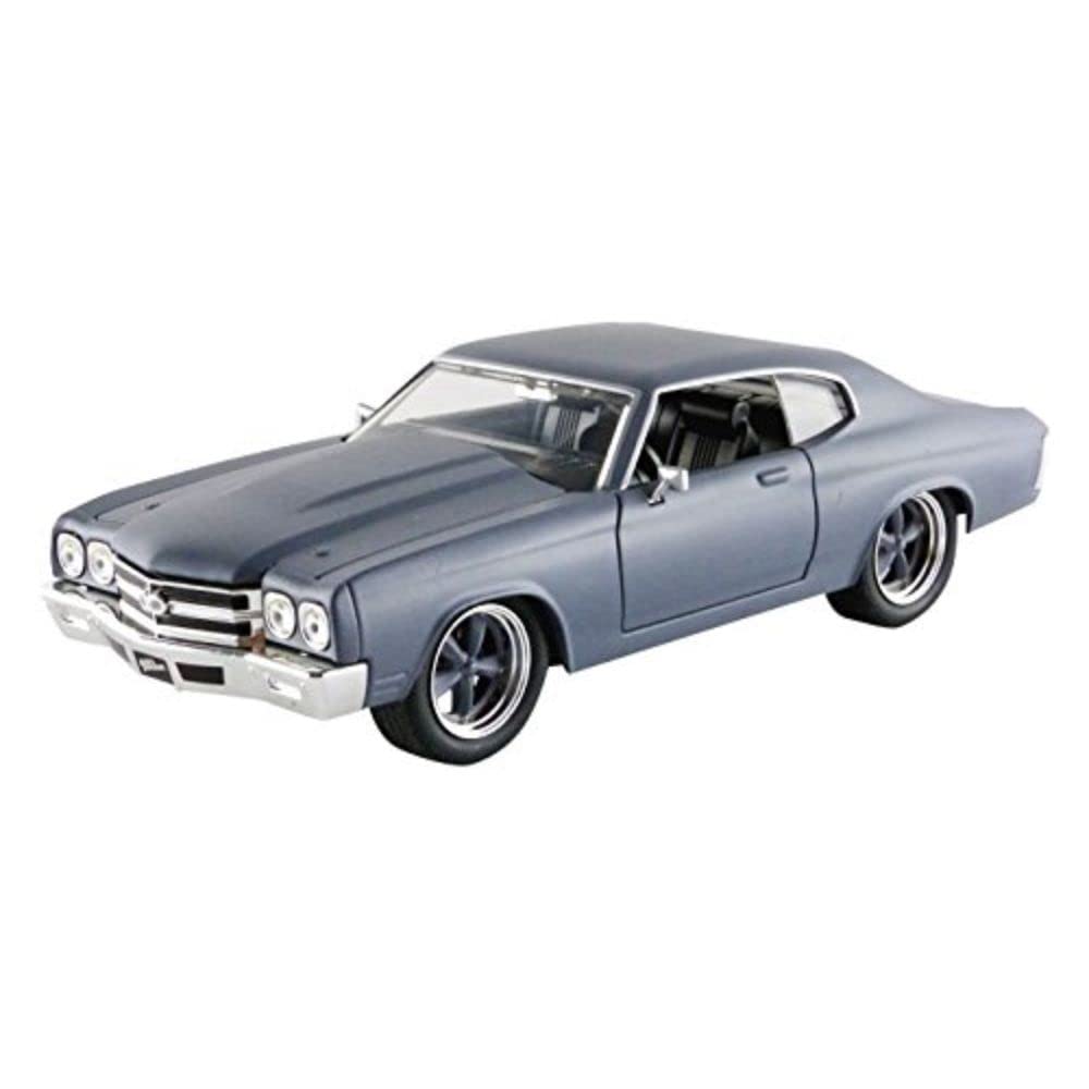 Jada Toys Fast & Furious Diecast '70 Chevy Chevelle Ss Vehicle (1:24 Scale),Matte Grey