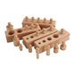 Adena Montessori Wooden Knobbed Cylinder Block Set of 4 - Educational Tools for Preschool Learning, Model A021