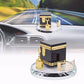 Pssopp Crystal Car Ornament, Islamic Decor - Gilded Kaaba Model Kit, Muslim Crystal Collectible Figurines, Souvenirs & Vehicle D