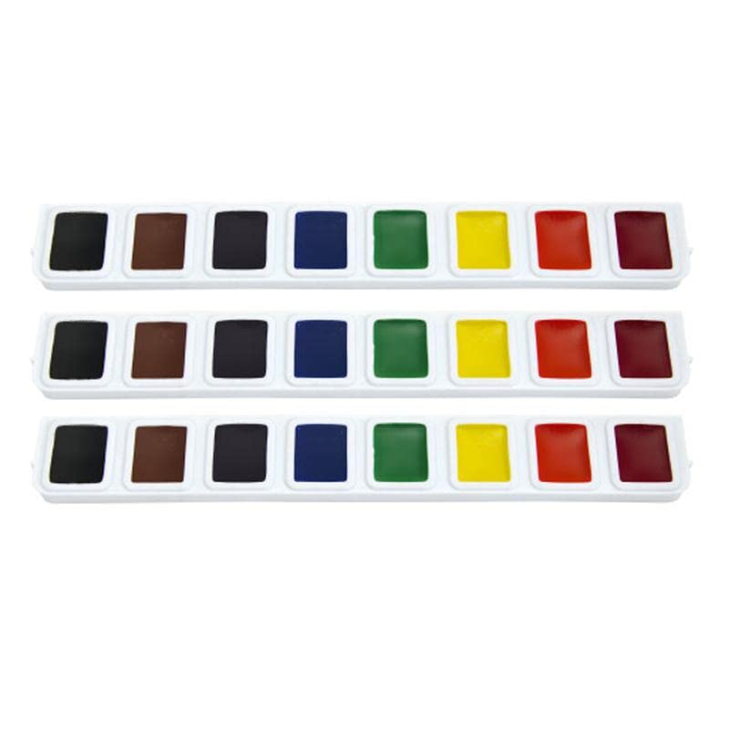 212 Main Half Pan Watrclor Refill 3 Sets - Box of 8-3 per Box