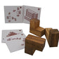 Double Soma Cube With Playing Cards - Wooden Puzzle Game Brain Teaser
