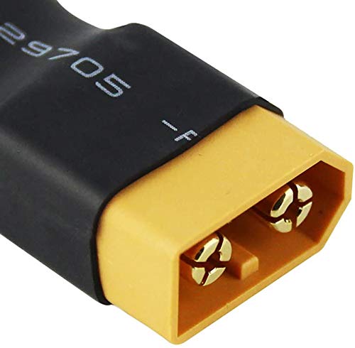 4pcs XT60 to EC5 Male Female Adapter, XT60 to Male Female EC5 Connector Adapter No Wires RC LiPo Battery Connectors