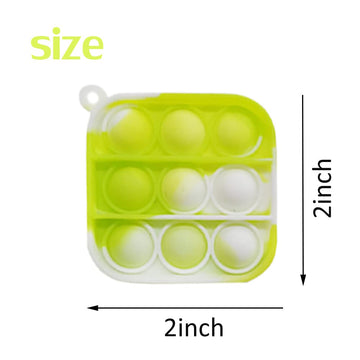 60 Pcs Mini Pop Bubble Fidget Sensory Toys, Pop Keychain Bulk Toy For Party Favor, Classroom Student Prizes Easter Basket Goodie Bag Stuffers Christmas Valentine Gift For Kid