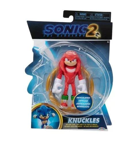Sonic The Hedgehog Sonic The Hedgehog 2 The Movie 4'' Articulated Action Figure Collection (Knuckles (Series 2))