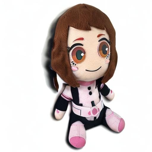 Great Eastern Entertainment My Hero Academia Ochaco Plush - 7" Sitting, Polyester, Model GE56927
