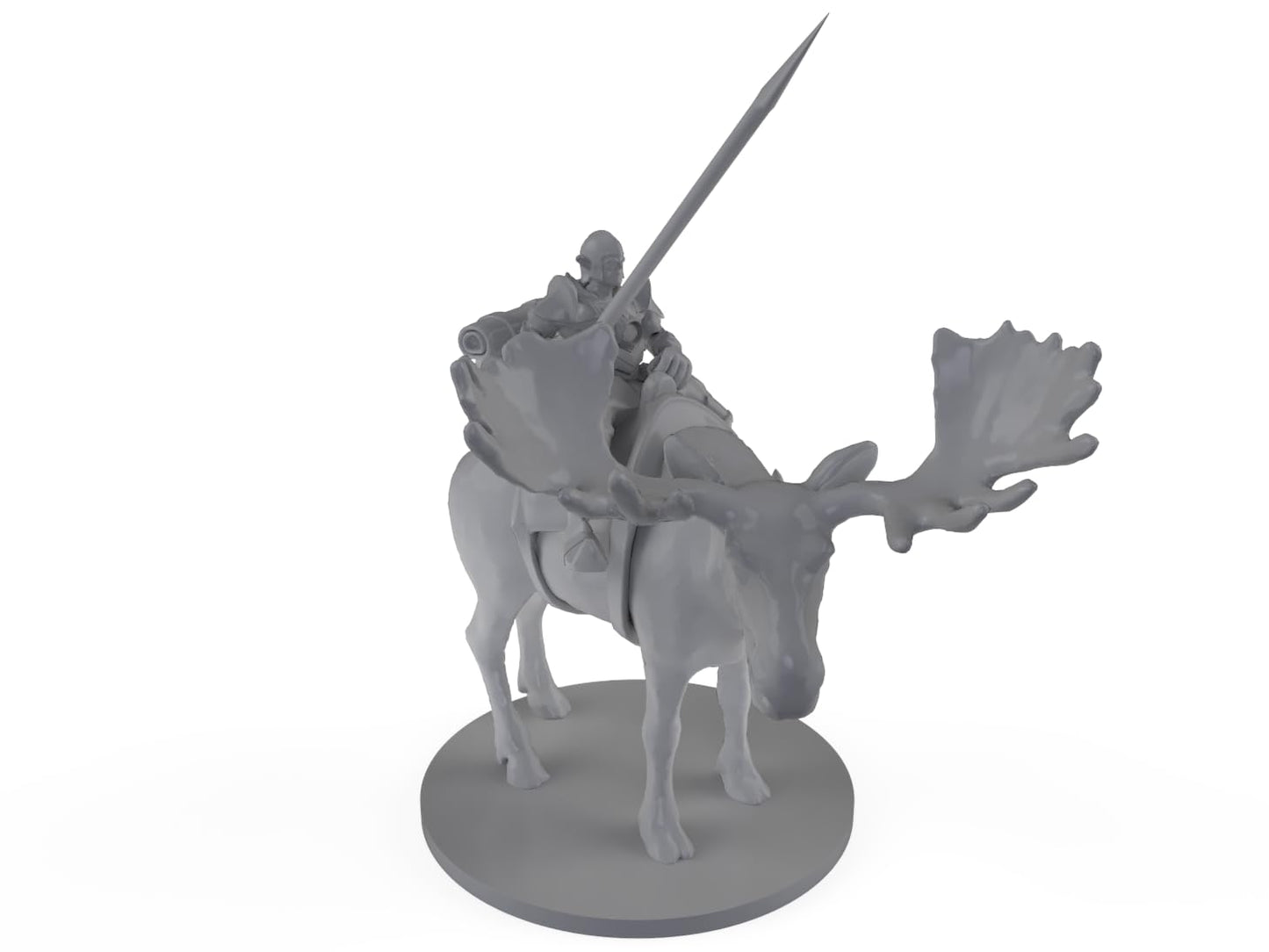 Moose Rider Tabletop Dnd Gaming Miniature