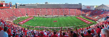 Masterpieces 1000 Piece Sports Jigsaw Puzzle - Ncaa Wisconsin Badgers Center View Panoramic - 13'X39'