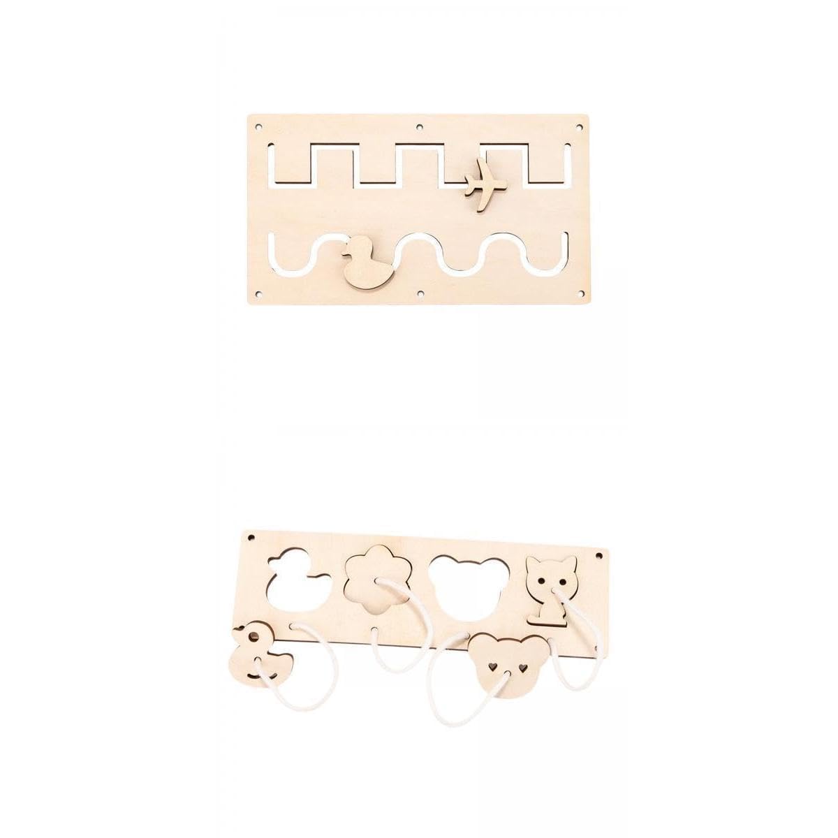 Calandis 2Pcs Montessori Busy Board Sensory Educational Accessories Stylee | Developmental Baby Toys | Toys For Baby