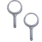 Rowlock Horns Round Chrome