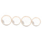 Excluzo 4 Pcs Transparent Wave Drum Wood Child Iron Sand