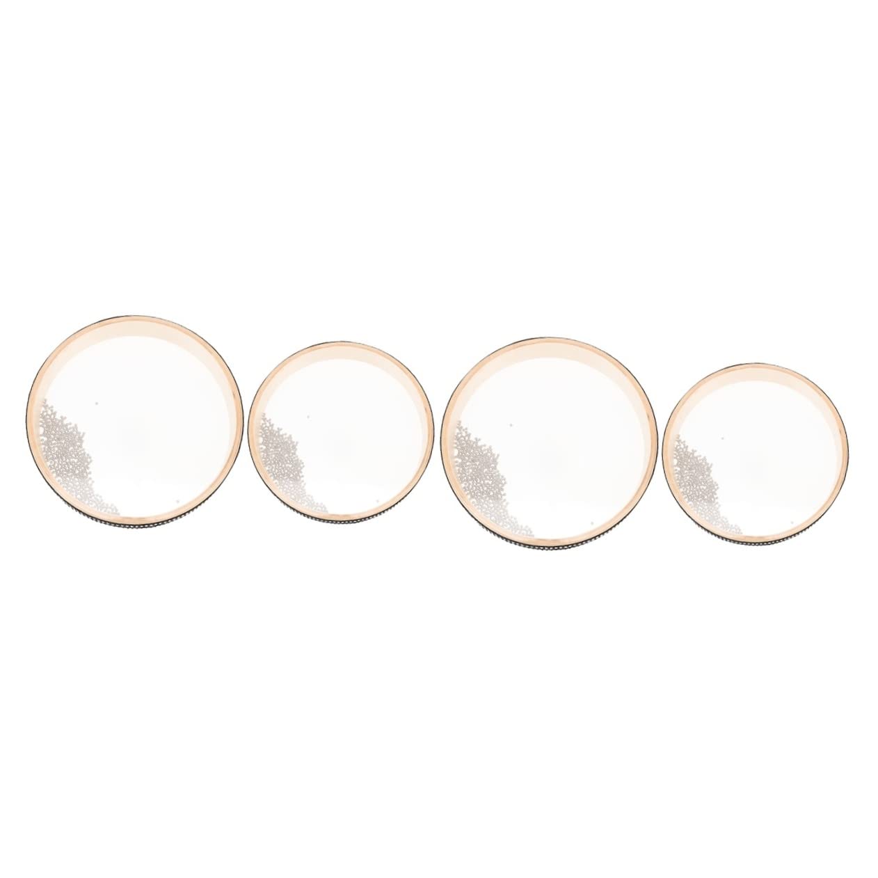 Excluzo 4 Pcs Transparent Wave Drum Wood Child Iron Sand
