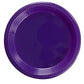 Exquisite 10 Inch. Purple Plastic Plates - 50 Count - Round Solid Color Disposable Plates -PurpleDinner Party Plates For All Occ