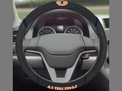 FANMATS 14786 Auburn Tigers Embroidered Steering Wheel Cover 15 x 15