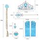 Uraqt Princess Dress Costume For Girls Princess Costume Fancy Dress Up For Halloween Birthday Party Queen Cosplay With Crown Wan