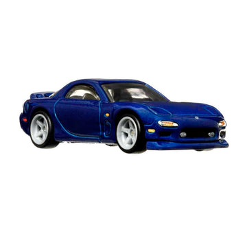 1995 Mazda Rx7 Blue Metallic ''Ronin Run'' Series Diecast Model Car By Hot Wheels
