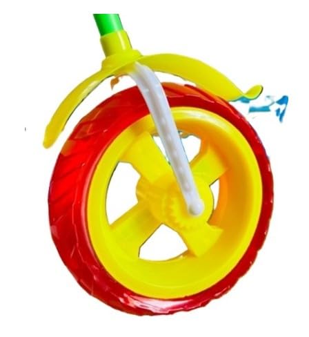 Pmw  Plastic Rolling Wheel Push Toy for Kids with Handle