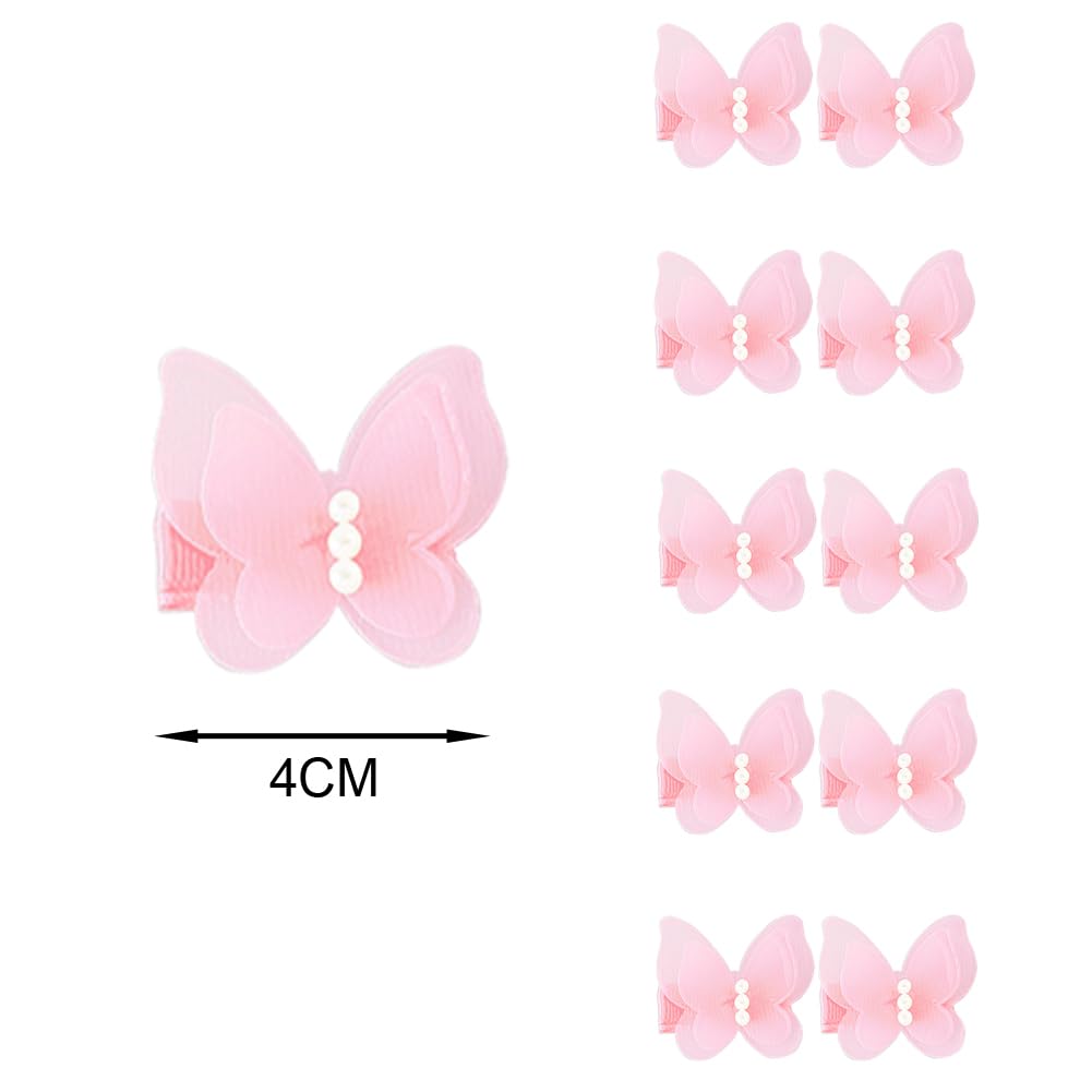 Bgfks Tutu Skirt For Girls,5 Pack Princess Party Favor Dress Skirt Set With Hairclips For 2-8 Years.(Pink)