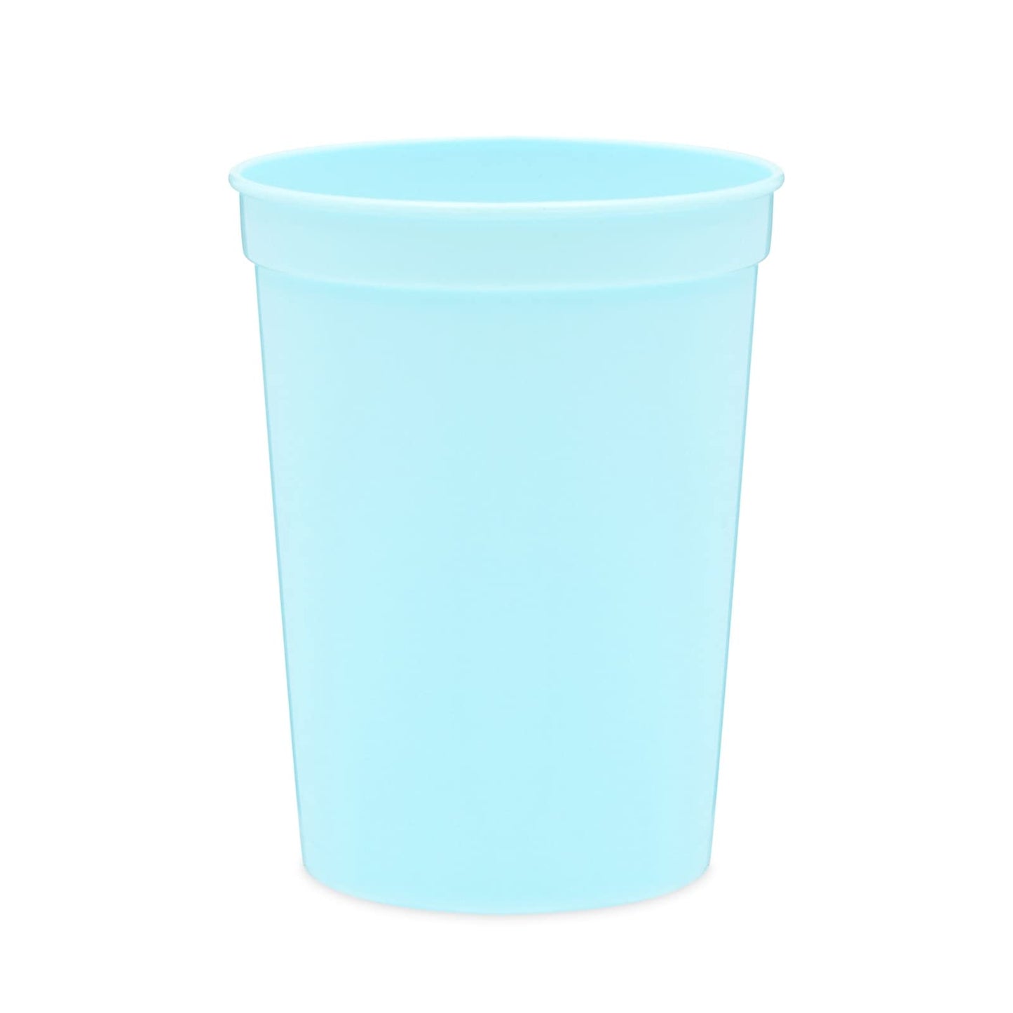24-Pack 16-Ounce Blue Plastic Stadium Cups, Bulk Reusable Tumblers For All Occasions And Celebrations