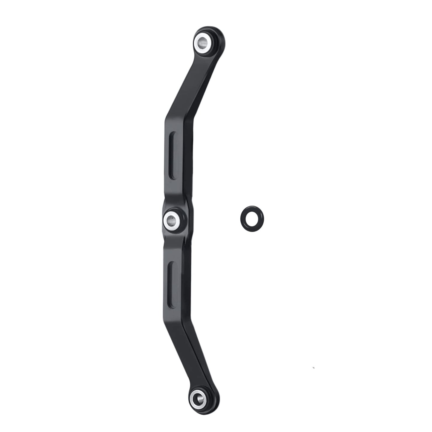 Benedict Harry Metal Body Chassis Tie Rods Steering Link Tie Rod for RC 1:18 TRX4-M Crawler Upgrade(Black)