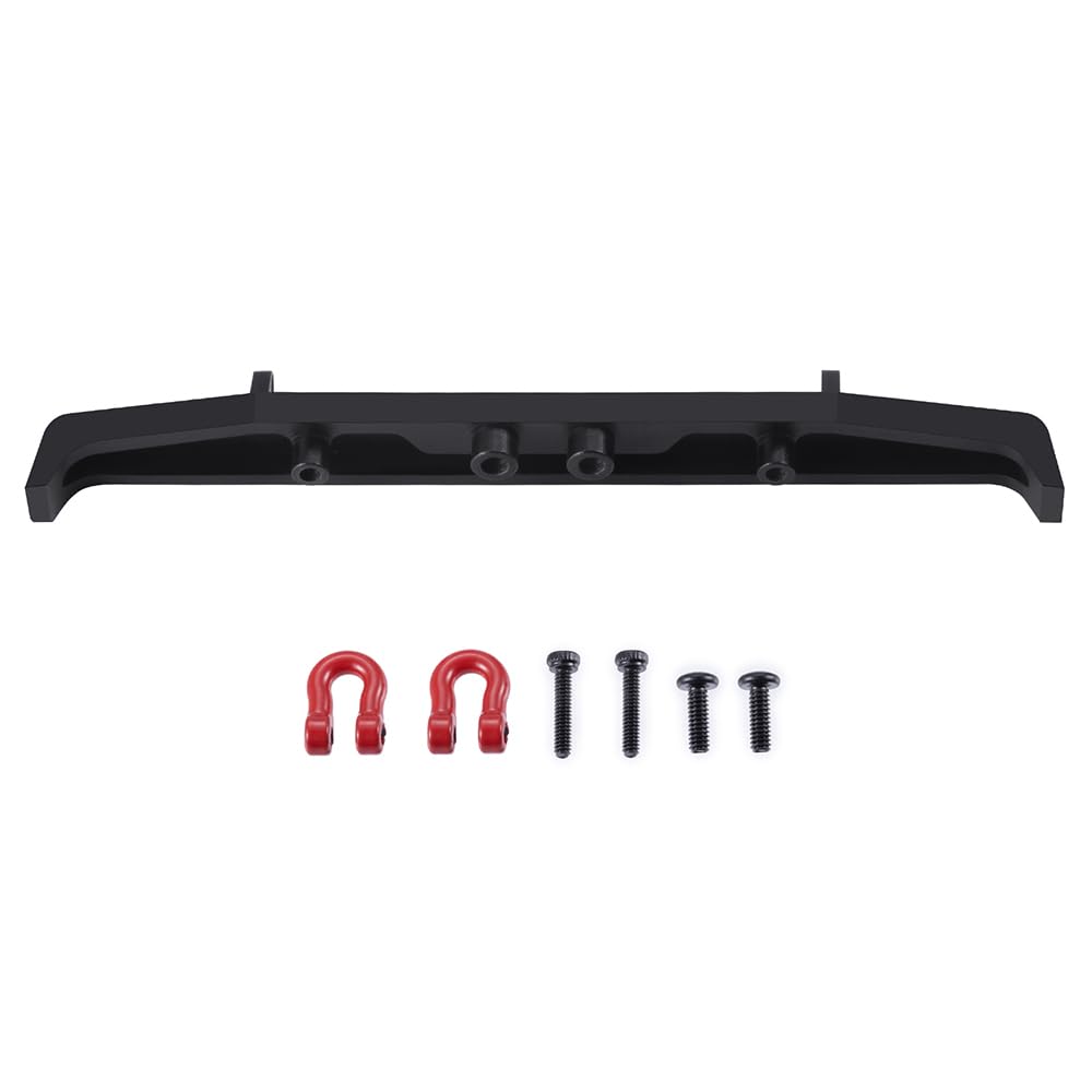 Mohero Aluminum Front And Rear Bumper Set With Tow Hook For 1/18 Trx4M High Trail K10 Rc Crawler Car Upgrade Part,(Rear)