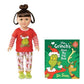My Life As Grinch Sleepover 18 Inch Doll Christmas Holiday Collectible W/Bonus (Brunette/Green)