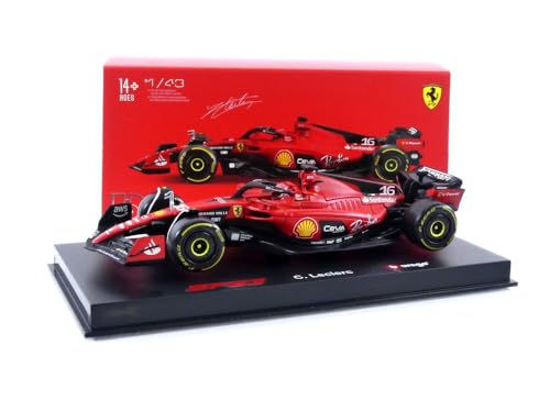 1:43 SFR Ferrari F1 Team Race Car (2023) w/Driver - Leclerc #16