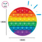 Pop-N-Teach Alphabet Pop It Rainbow Fidget Toy With Letters - 1St Grade Classroom Must Haves- Round Bubble Abc Pop Its - Popits For Kids - Toddlers Poppers Sensory Learning Toy