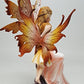Ptc 8.75 Inch Mother And Baby Orange Winged Fairy Statue Figurine