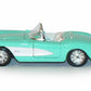 Maisto 1/24 Scale Diecast Model Toy Car - 1957 Chevy Corvette Convertible, Turquoise Special Edition, Model 31275