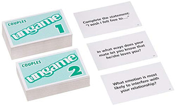 Pocket Ungame Couples Edition - Portable Non-Competitive Card Game Encourages Communication And Strengthens Relationships