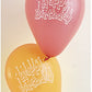 Happy Birthday' Latex Balloons, 15 Count - Vibrant Blue & Orange Premium Balloons, Ideal For Celebrations & Party Decorations