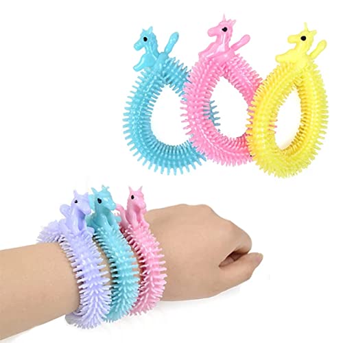 Sawkirp Darshraj Stress Anxiety Relief Toy Pack Of 1 Piece (Stretchy Unicorn Bracelet 2 Pieces), 3+ Years, Multicolor