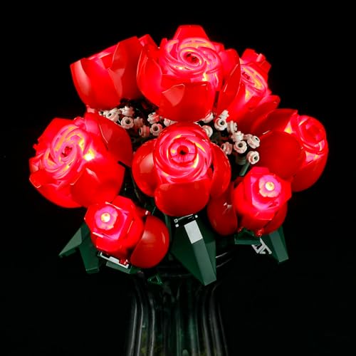 Yeabricks Led Light For Lego-10328 Icons Bouquet Of Roses Building Blocks Model (Lego Set Not Included)