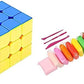 M.S Traders Magic Speed Cube Puzzle 3 Into 3 And Color Set Light Clay Air Dry Polymer Plasticine Modelling Clay Super Light