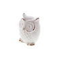 Distressed White Owl Figurine 4.62X4.75X6.5'