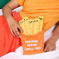 WHAT DO YOU MEME? Plush Emotional Support Crinkle Fries - Orange Polyester - Model ESCF541