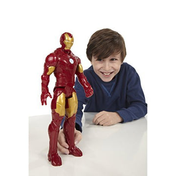 Marvel Avengers Titan Hero Iron Man Action Figure, 12 Inch, Red/Gold, Plastic, Model A6701000