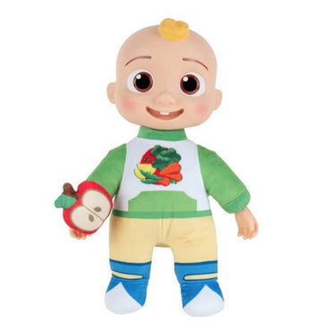 Cocomelon Official Musical Doll Collection, Soft Plush Body, Jj + Cody Sing Along Friends (Snack Time Jj)