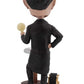 Royal Bobbles Nikola Tesla Bobblehead - 8" Silver Premium Polyresin Figure, Exquisite Detail, Model RB1083, Unique Serial Number