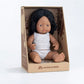 Miniland Doll 15'' Hispanic Girl (Box) - Made In Spain, Anatomically Correct, Quality, Inclusion
