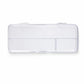 QIPS Transparent Pencil Box for Kids | Exam Safe Clear Plastic Pencil Case with Divider & Secure Lock | School Stationery Storag