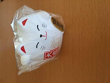 Kotobuki Maneki Neko Charm Kenkoh-Un Collectible Figurine, Good Health, White