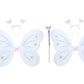 Ak Anolihk Nylon Fairy Butterfly Wings Costume For Baby Girl (2Pc White Wings)