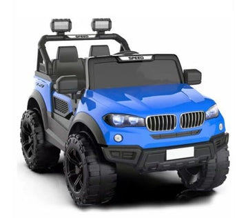 Kawaii Kids Speed 888 Ride On 12V 7Mah Rechargeable Battery Operated Solid Designed Jeep For 1 To 7 Year Kids| Boys| Girls| Chil