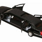 Kinsmart 1/38 Scale Diecast 1999 Lincoln Town Car Stretch Limousine In Color Black